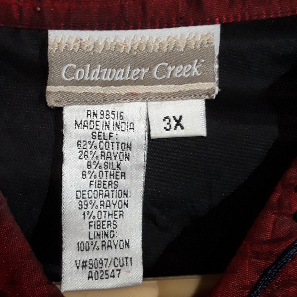 Coldwater Creek Patchwork Embroidered Jacket - image 2